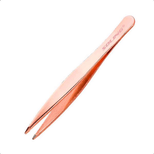 Pinça Soling Rose Ponta Fina