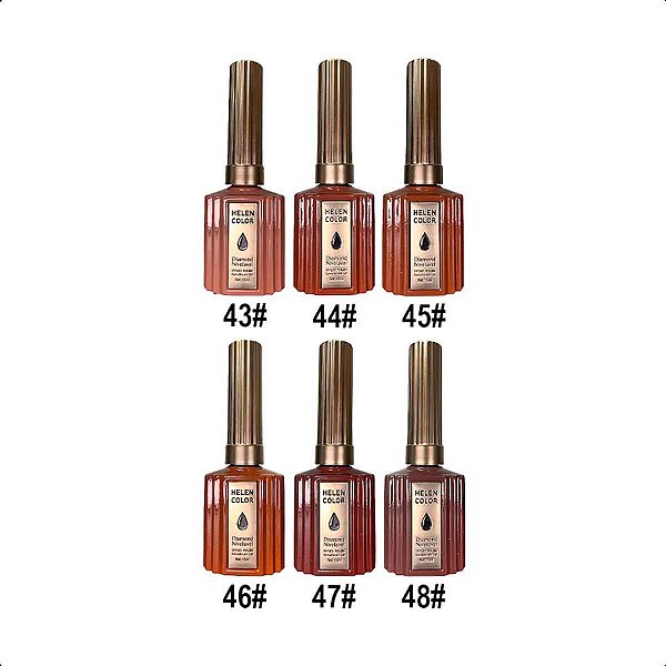 Esmalte em Gel UV/LED Helen Color Diamond Nivelavel Cor 43# ao 48#
