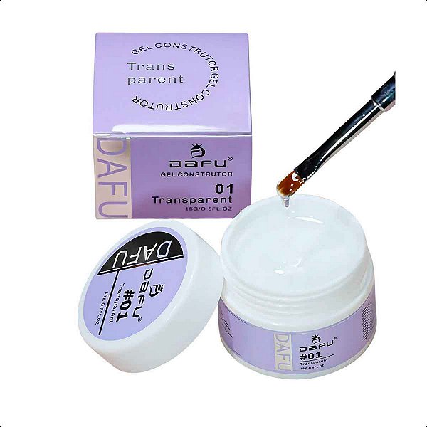 Gel Construtor Profissional Dafu para Alongamento de Unhas Secagem UV/LED 15g