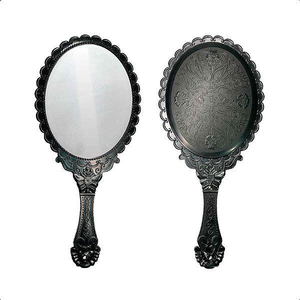 Espelho De Mão Princesas Vintage Preto