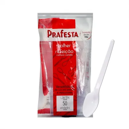 COLHER DE REFEIÇÃO CRISTAL C/50 PRAFESTA