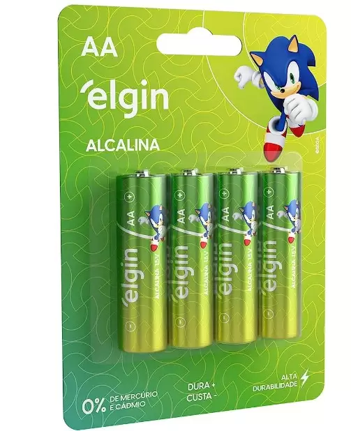 PILHA AA ALCALINA ELGIN C/4