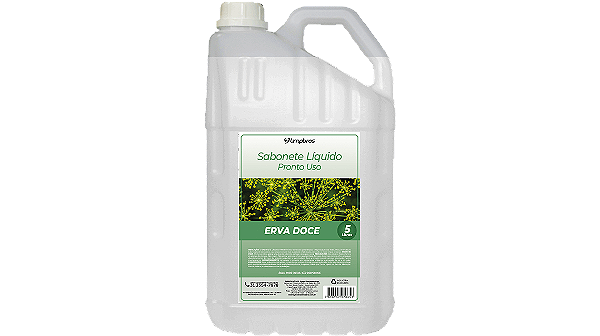 SABONETE 5LTS ERVA DOCE P.U LIMPBRAS