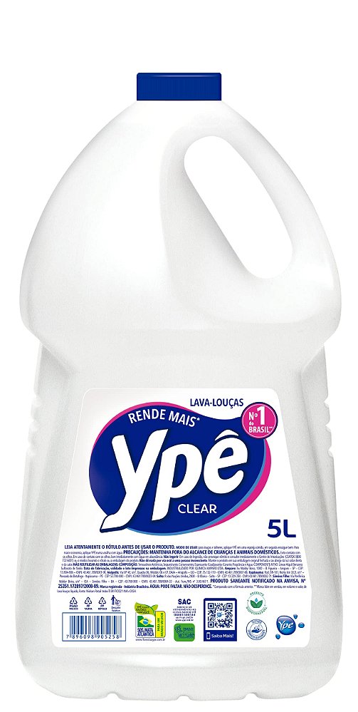 DETERGENTE 5 LTS CLEAR YPE