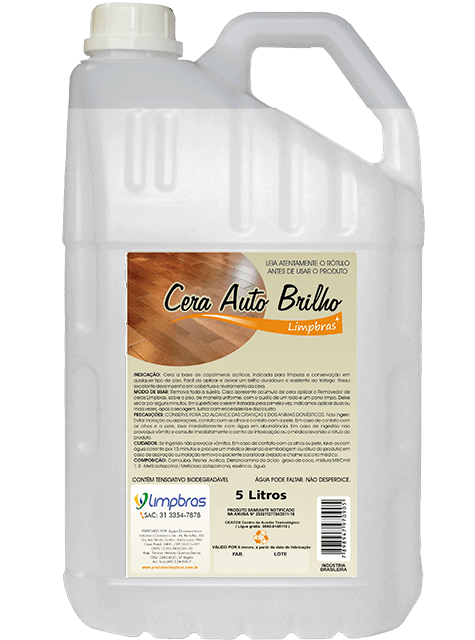 CERA LIQ 5 LTS INCOLOR AUTO BRILHO LIMPBRAS