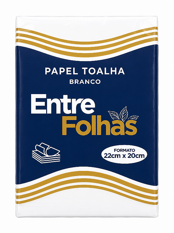 PAPEL TOALHA BRANCO 22X20 ENTRE FOLHAS
