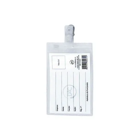 PLASTICO P/ CRACHA  10,5X7,5 VERTICAL C/100