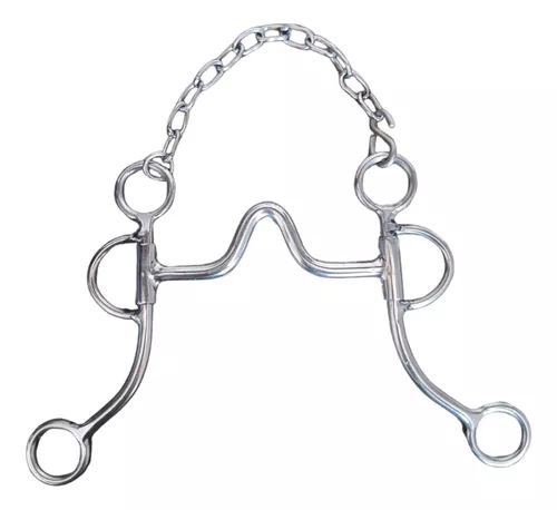 Freio 4 rédeas em aço inox bocal alto super resistente