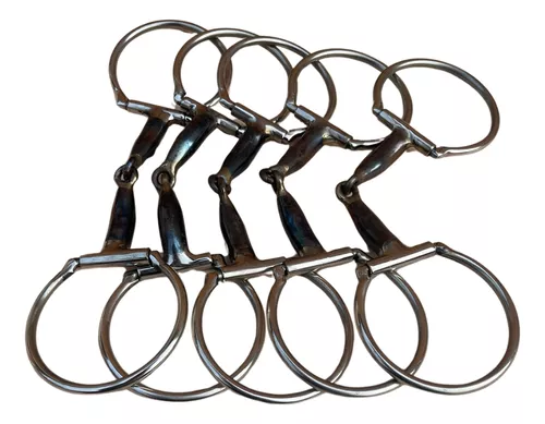 Bridão D inox 5 unidades bocal de ferro grosso para cavalo