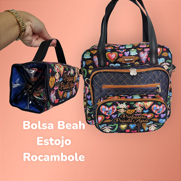 Bolsa Beah e estojo rocambole