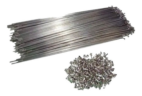 Jogo De Raios Inox De 295mm Em Inox Com Niples  (64 Raios)