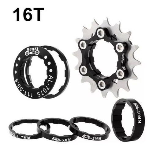 Adaptador Single Speed 16 Dentes Mtb Dirt Jump Bmx Cog K7