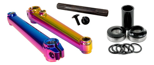 Pedivela Pro-x Camaleão 3 Peças Freeride Bmx -  Central Mid