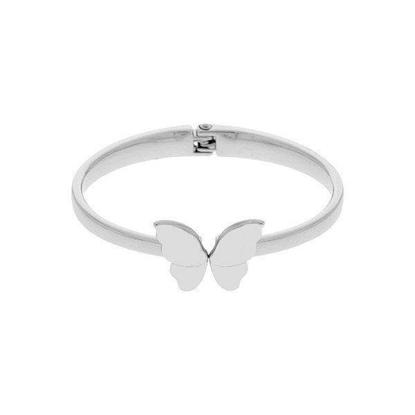 Pulseira Borboleta Níquel 65mm - La Jenni