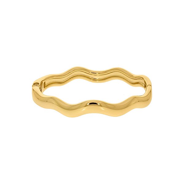 Pulseira Ondulada Ouro 68mm - La jenni
