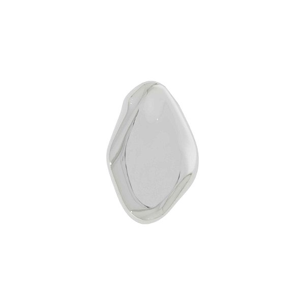 Brinco Prateado Mineral 30mm - La Jenni