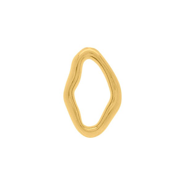 Brinco Orgânico Ouro 30mm - La Jenni