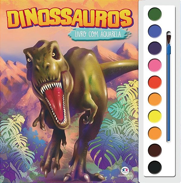 LIVRO AQUARELA DINOSSAUROS