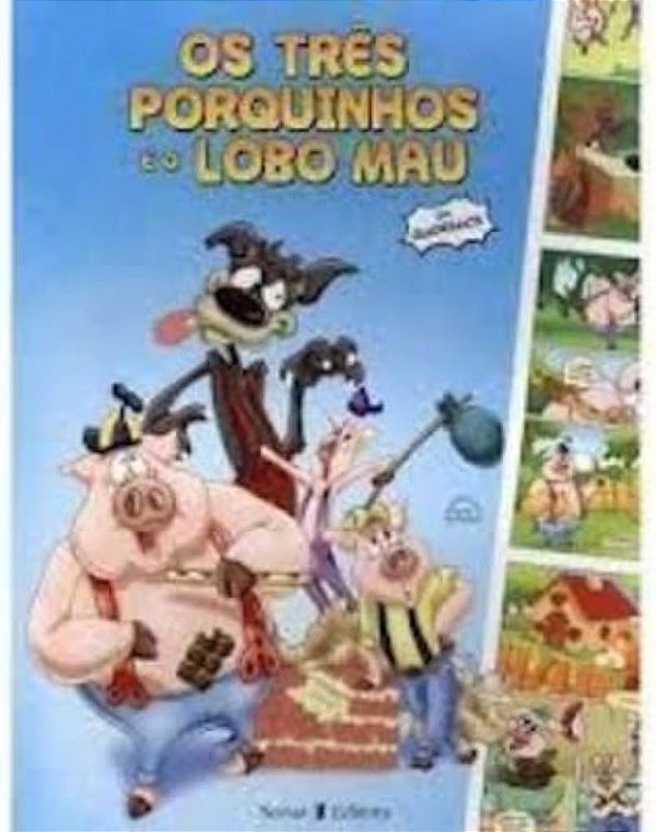 TRES PORQUINHOS EO LOBO MAU, OS - EM QUADRINHOS - GRANDE