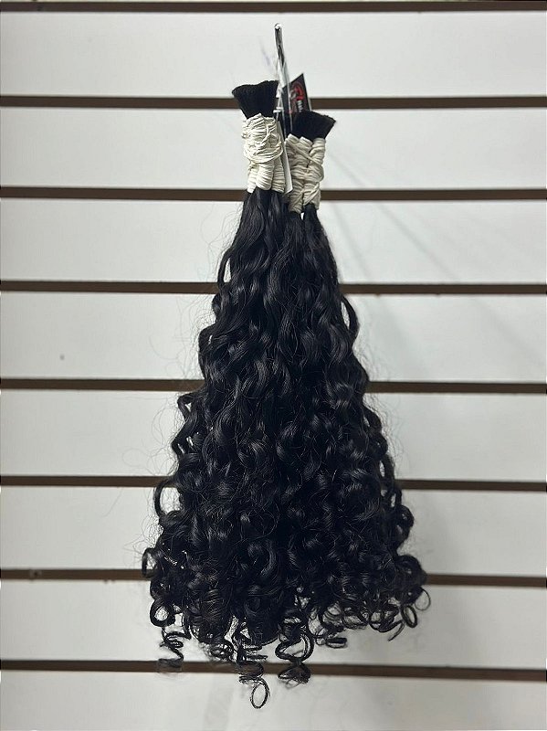 Cabelo Humano cacho caipira 40cm 150g