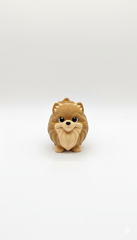 MINI CACHORRO LULU DA POMERÂNIA ARTICULADO