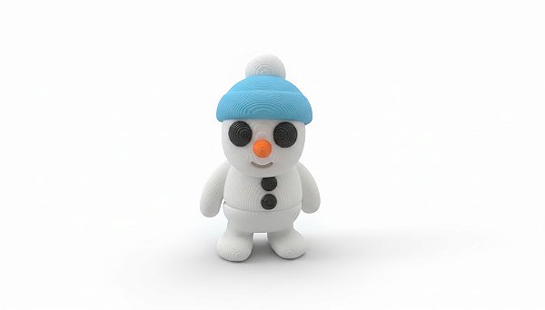 MINI BONECO DE NEVE COM GORRO ARTICULADO