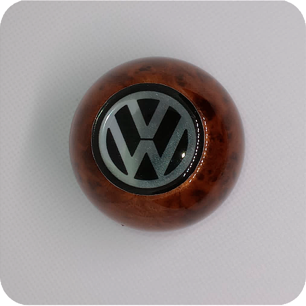 Manopla de Câmbio VW personalizada Madeira Madre Pérola M12