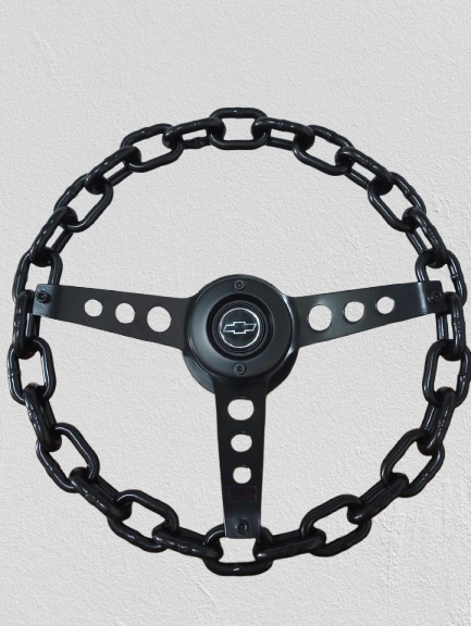 Volante Corrente Chevrolet/Volkswagen completo para a instalação.