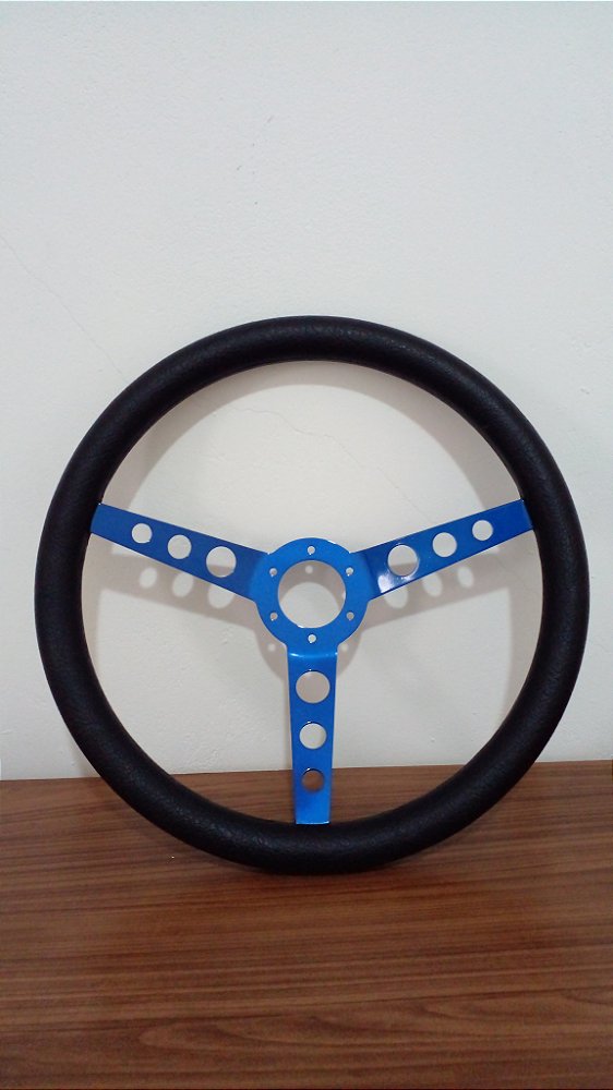 Volante Esportivo Universal Azul sem Cubo