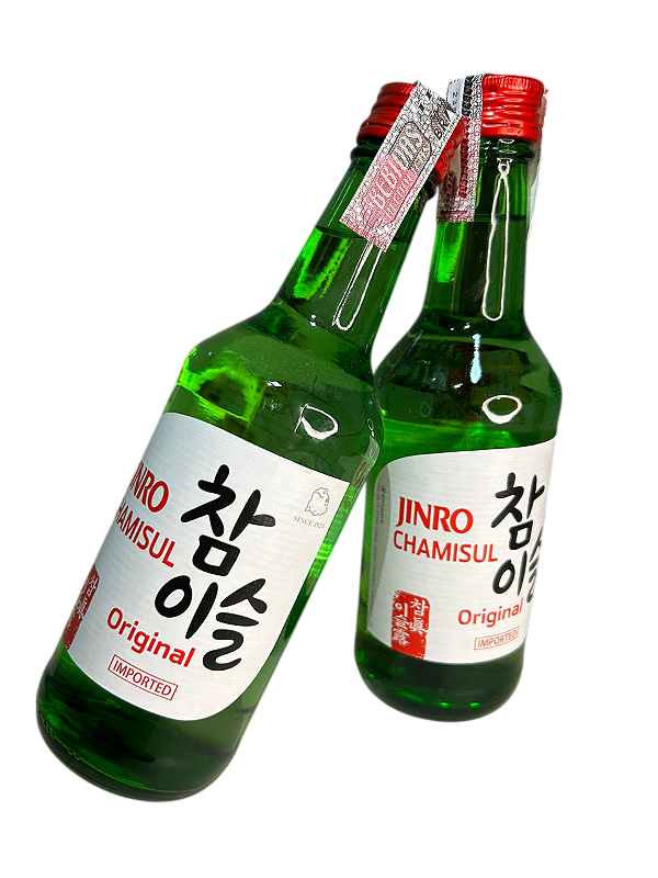 SOJU ORIGINAL JINRO - 360ML - 20,1% TEOR ALCOÓLICO