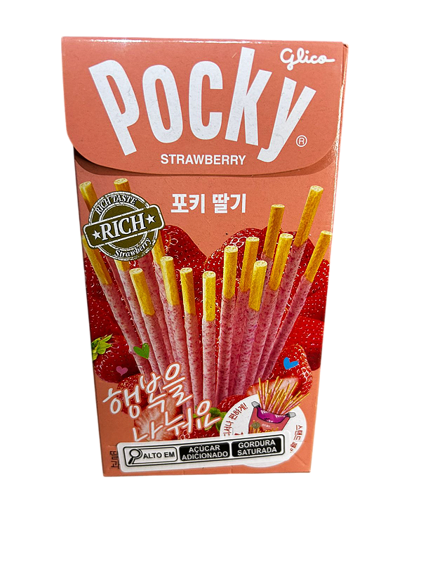 POCKY BISCOITO DE PALITO MORANGO - GLICO 41GR