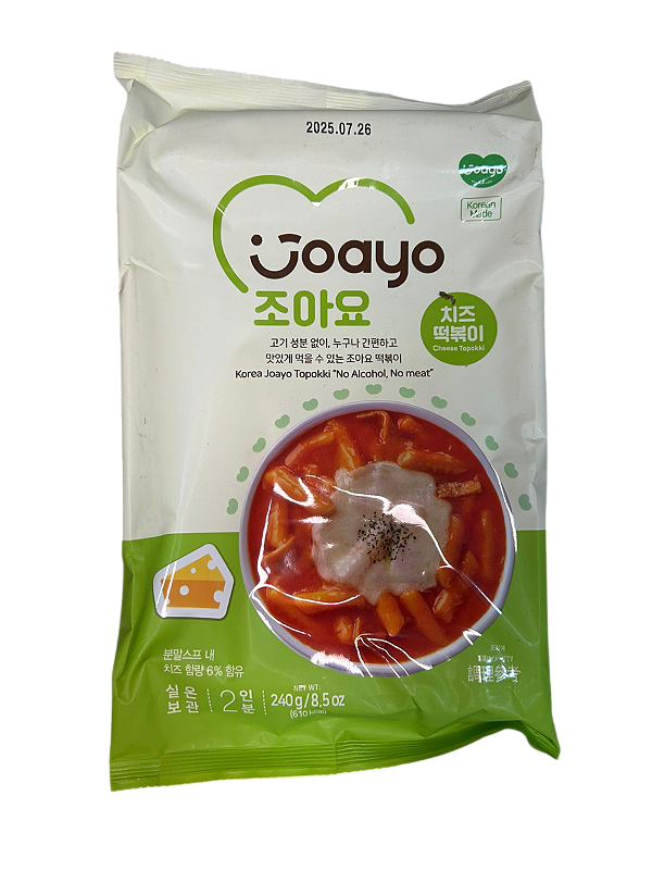 TOPOKKI JOAYO QUEIJO PICANTE MASSA DE ARROZ 240G