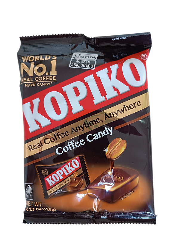 BALA DE CAFÉ COFFEE CANDY KOPIKO - 120 GRAMAS