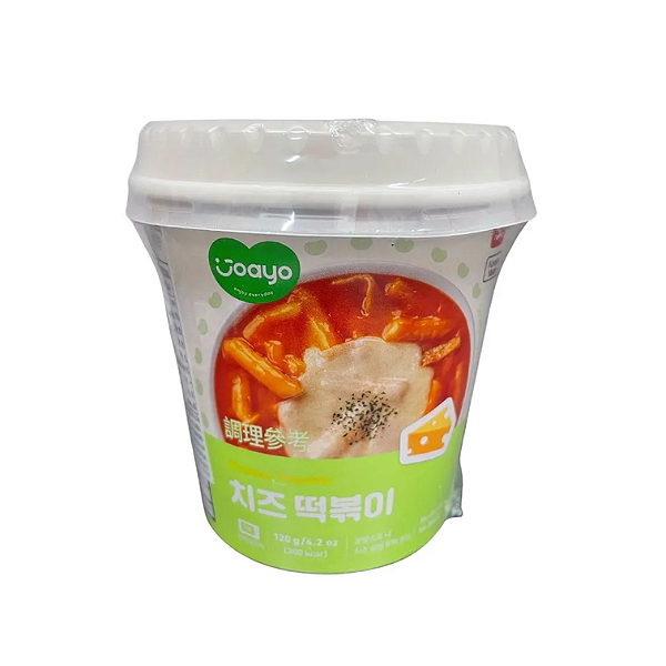 Topokki Coreano Joayo – 120g Massa de Arroz Picante Sabor Queijo