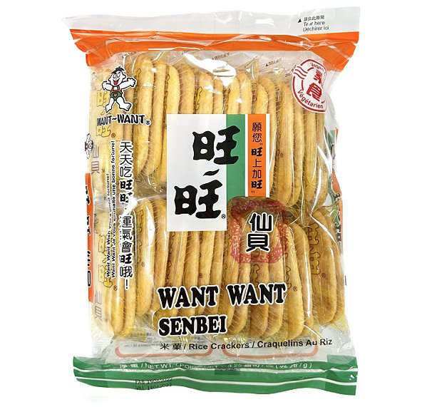 BISCOITO DE ARROZ SENBEI SALGADO WANT WANT IMPORTADO 92G