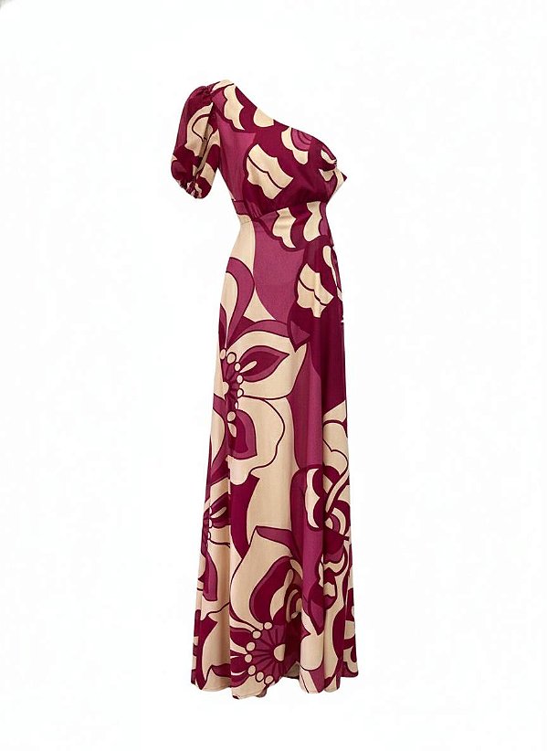 VESTIDO LONGO OMBRO DETALHE COSTA