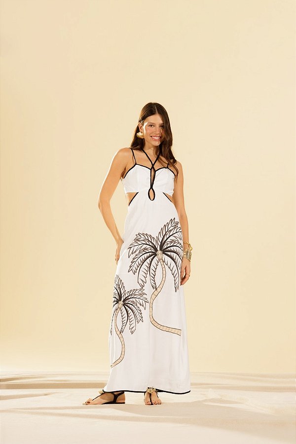 Vestido Longo Brisa Dourada