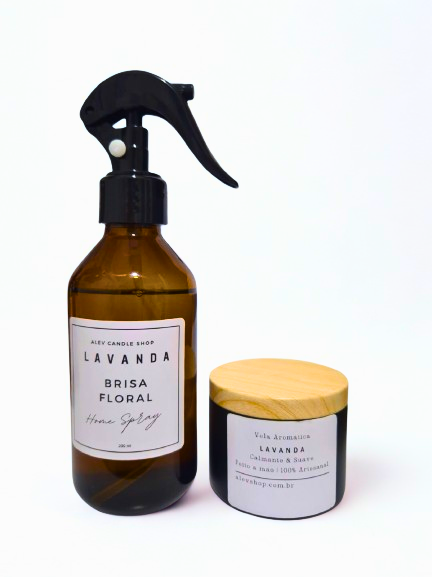 Kit Home Spray + Vela - Lavanda Brisa Floral