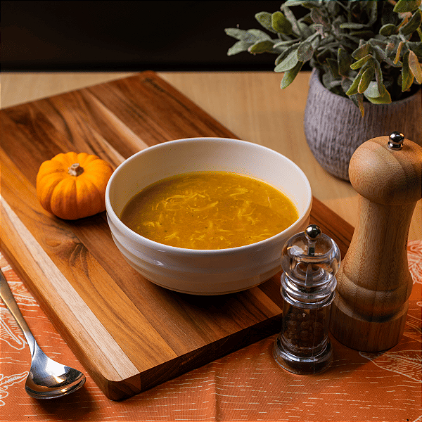 Sopa de abóbora com frango desfiado - 350ml