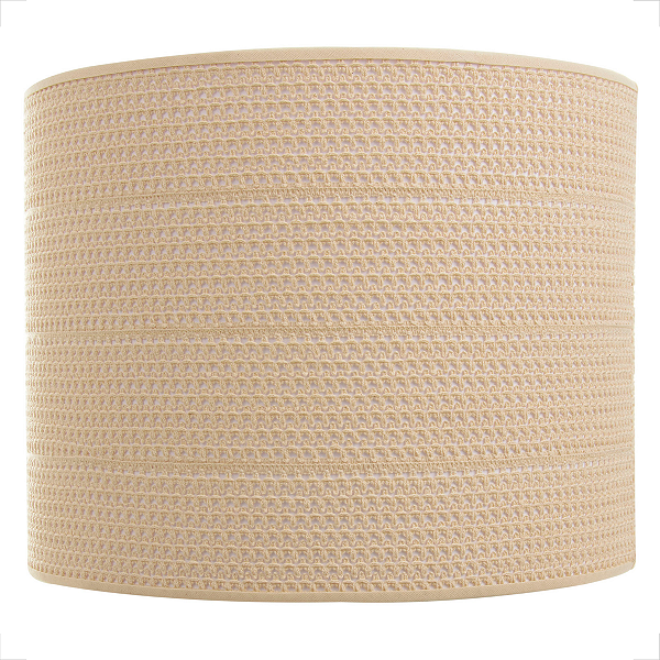 Cúpula De Abajur Luminária De Chão 40 Cm Tecido Renda Cru