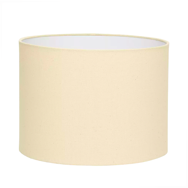 Cúpula Para Abajur Luminária Tecido 30x30x30 Cm Cru E27