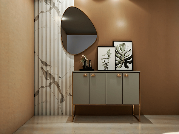 Aparador Multiuso 4 Portas – Buffet Sala E Hall de Entrada