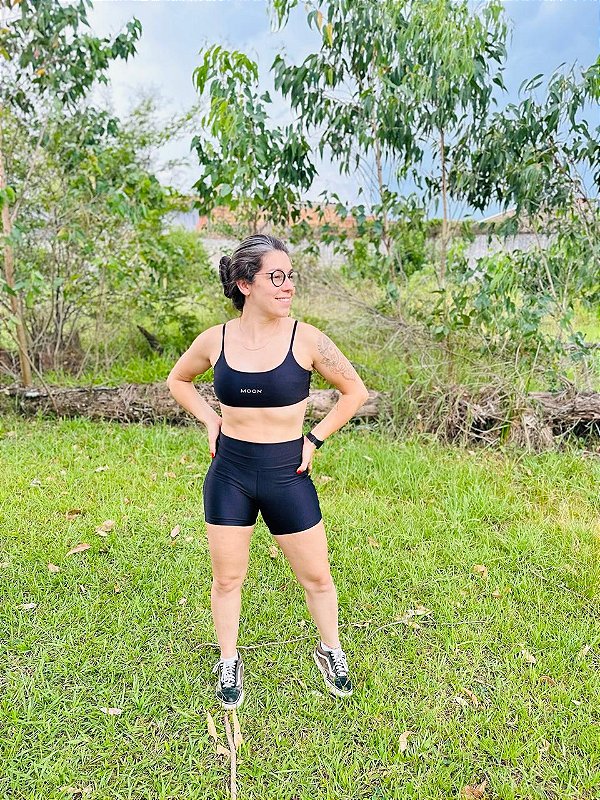 Conjunto Cometa Short e Top Preto