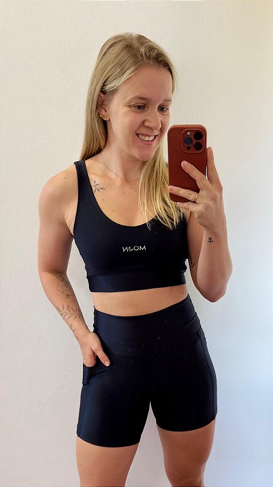 Conjunto Aura Short e Top Preto