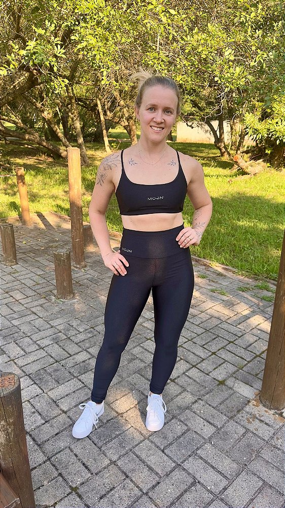 Conjunto Cometa Legging e Top Preto