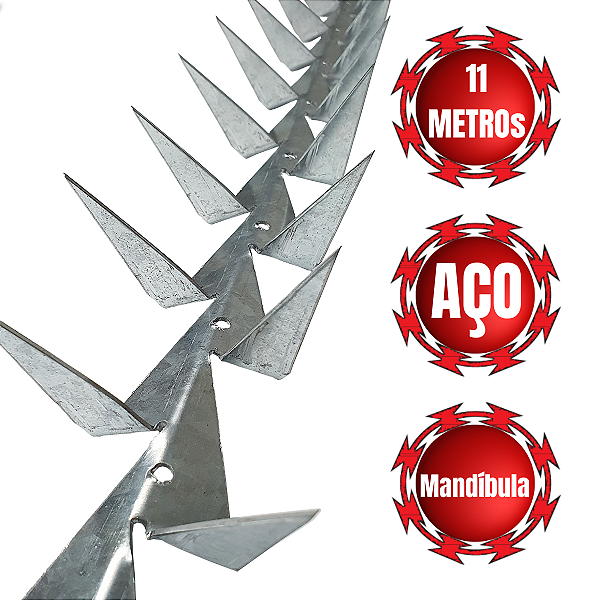 LANÇA PROTETORA MANDIBULA DE AÇO 11 METROS