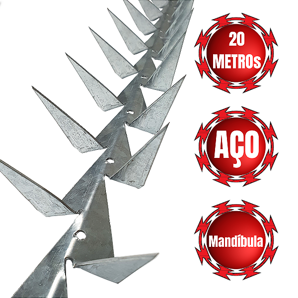 LANÇA PROTETORA MANDIBULA DE AÇO 20 METROS