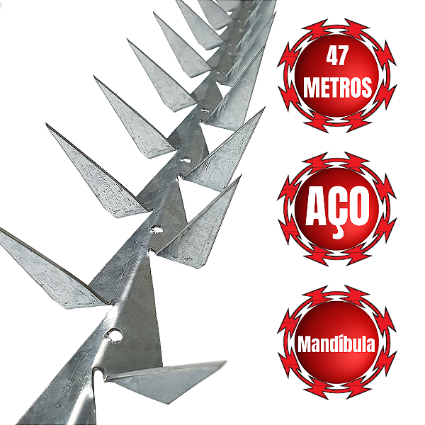 LANÇA PROTETORA MANDIBULA DE AÇO 47 METROS