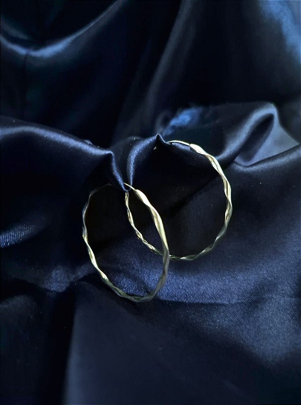 Brinco Prata Ondulado