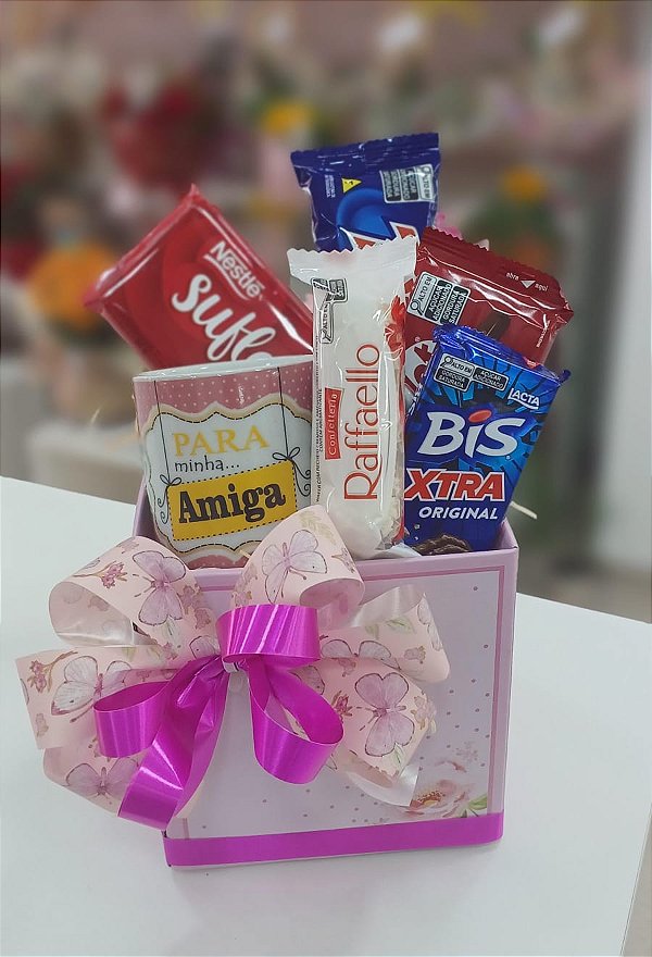 Cesta de Chocolate Carinho de Amiga